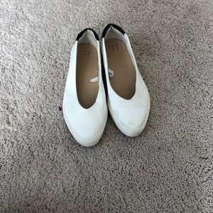 White target shoes